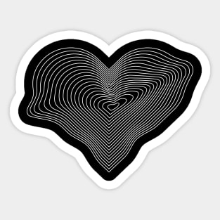 heart lines design Sticker